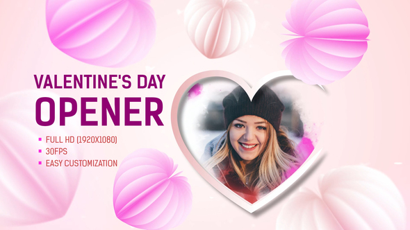 Valentine's Day Opener Openers template preview