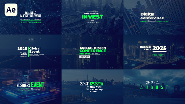 Corporate Event Titles Titles template preview