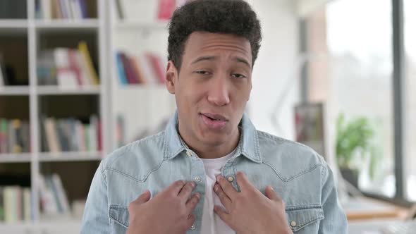 Online Video Chat By Young African American Man alt