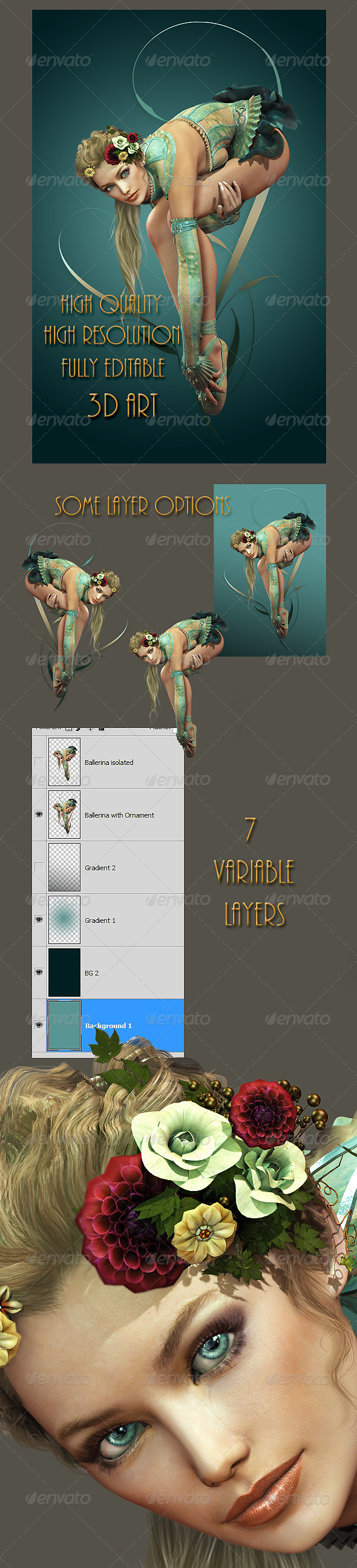 Ballerina - Characters Illustrations