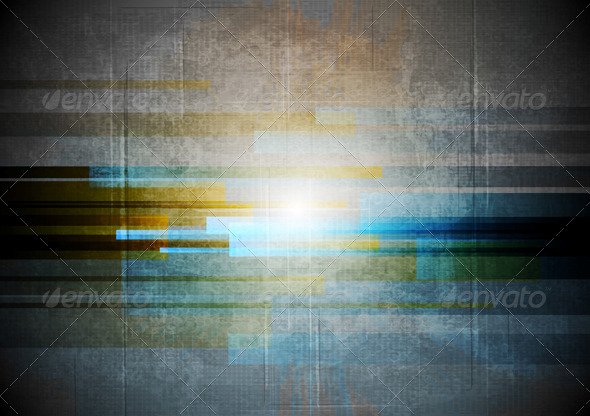 Abstract Grunge Hi-Tech Design - Backgrounds Decorative