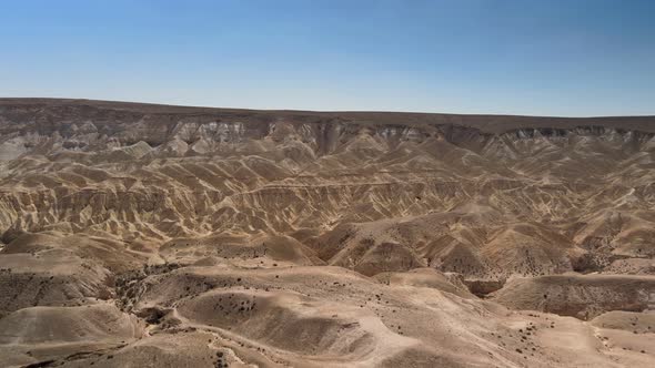 Desert Landscapeaerial View Southern Israel