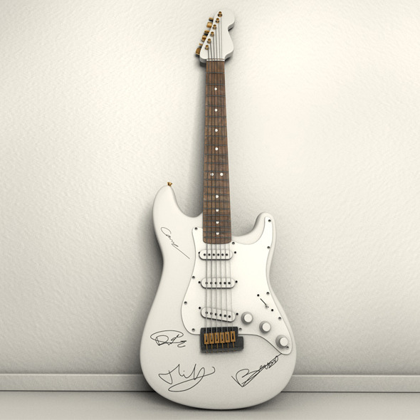 Autographed Electric Guitar - 3Docean 4840077
