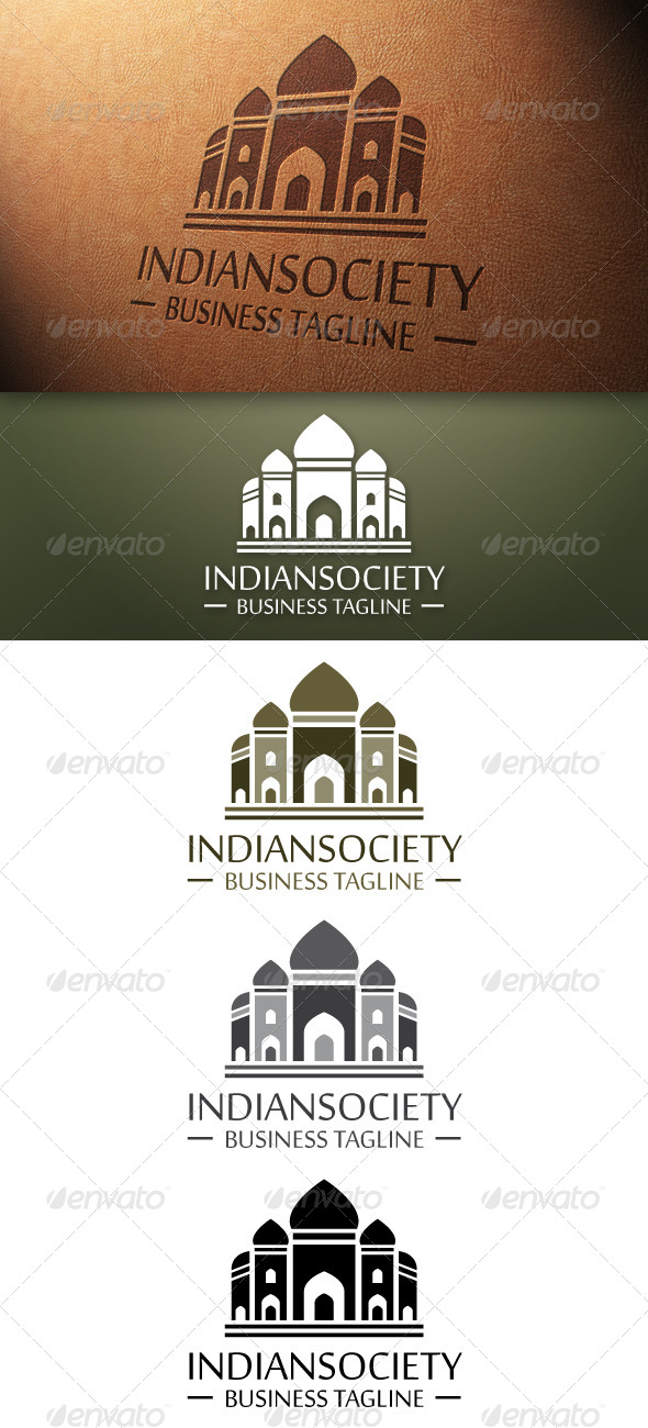 Indian Society Logo Template - Buildings Logo Templates