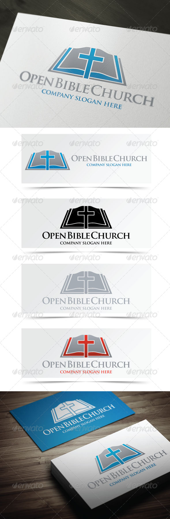 Open Bible Church - Objects Logo Templates