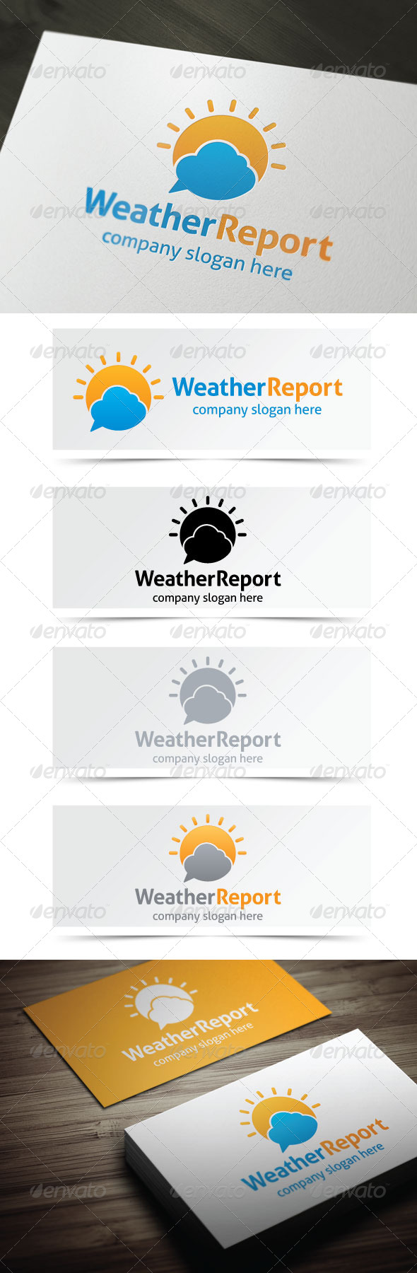 Weather Report - Nature Logo Templates