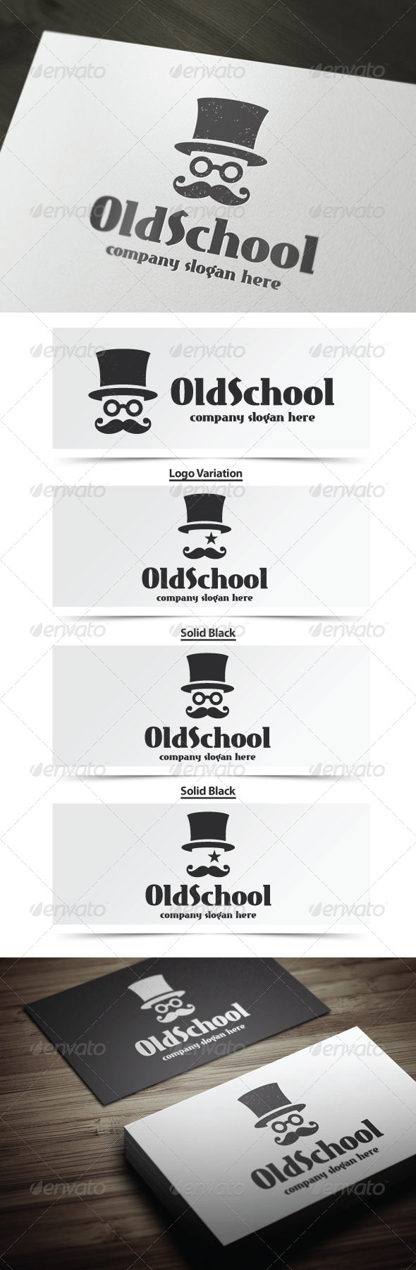 Old School - Humans Logo Templates