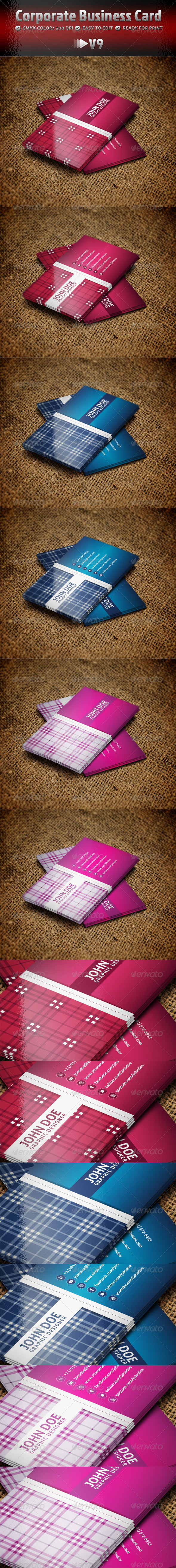 Corporate Business Card V9 - Business Cards Print Templates