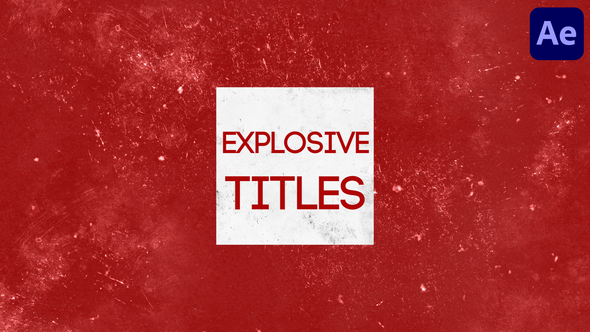 Explosive Titles for After Effects Titles template preview