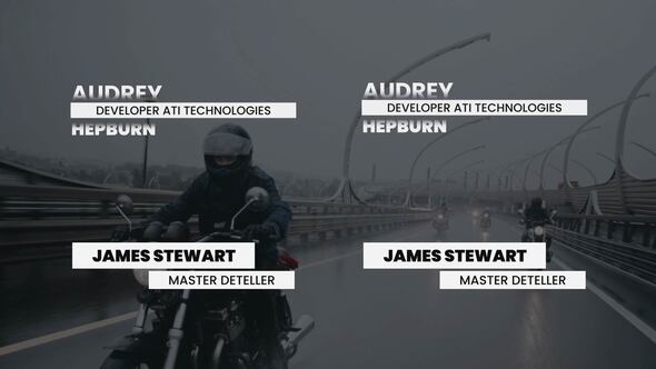 Lower Thirds RGB Titles template preview