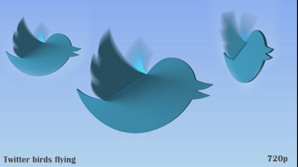 Twitter Birds Flying