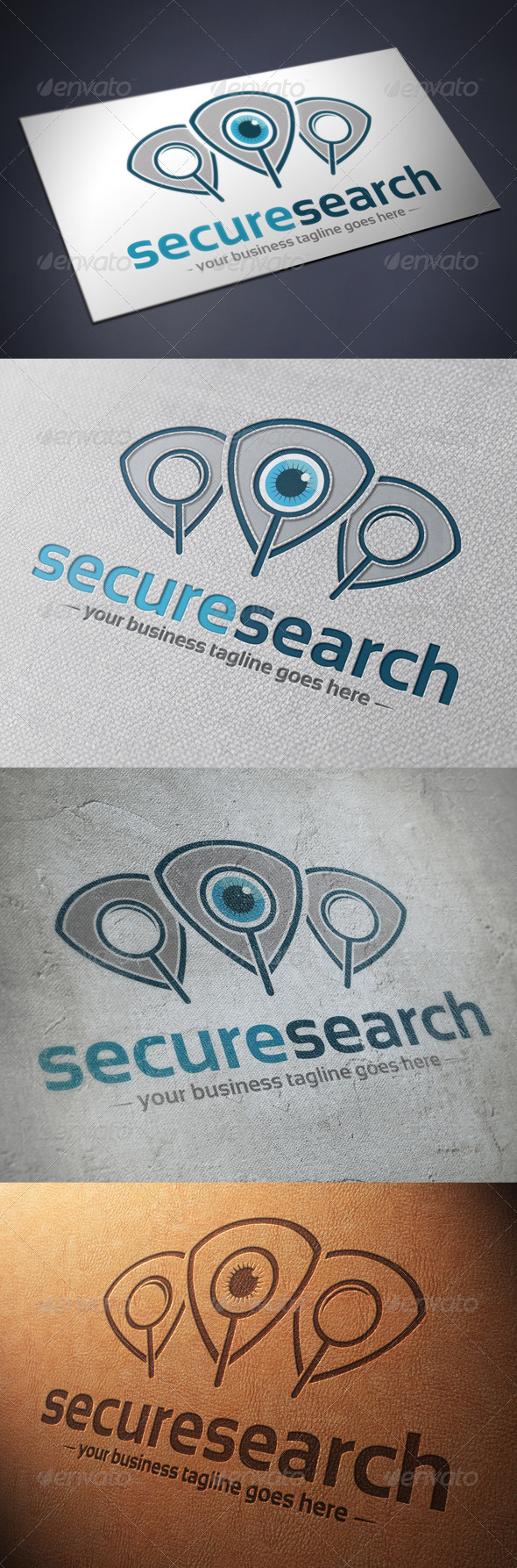 Security Search Logo Template - Humans Logo Templates