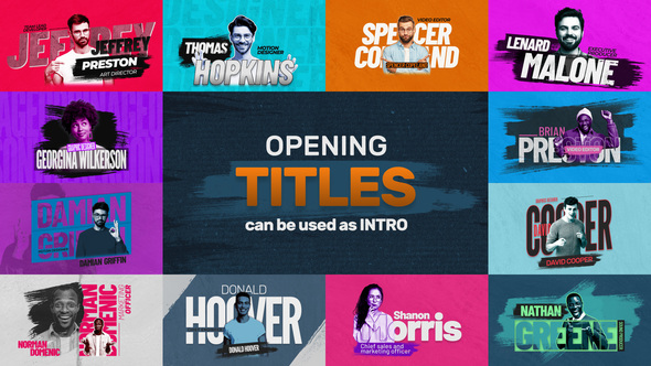 Opening Brush Titles Titles template preview