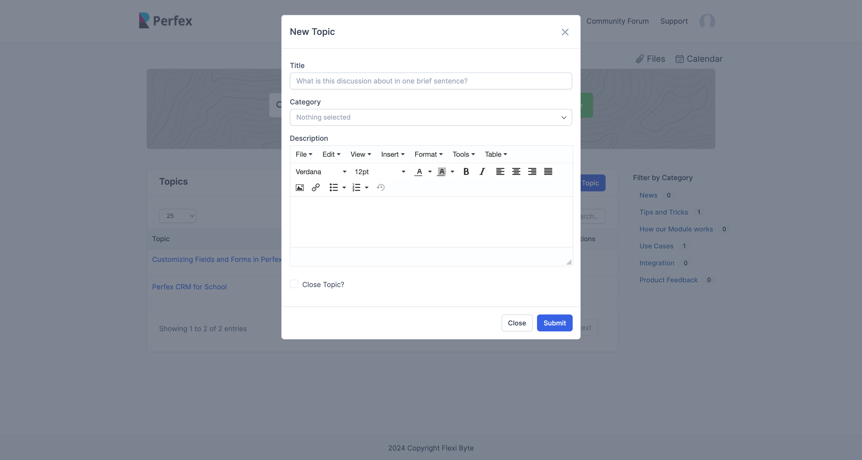 Discussion and Community Forum Module for Perfex by flexibyte88 ...