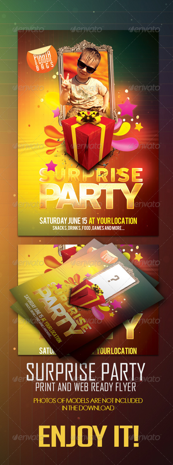 Surprise Party Invitation Post Card - Events Flyers