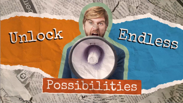 Collage Style Opener | Retro Art Slideshow Openers template preview