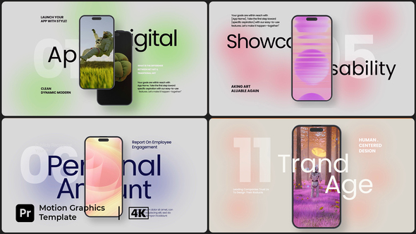 Digital App Presentation Premiere Pro template preview