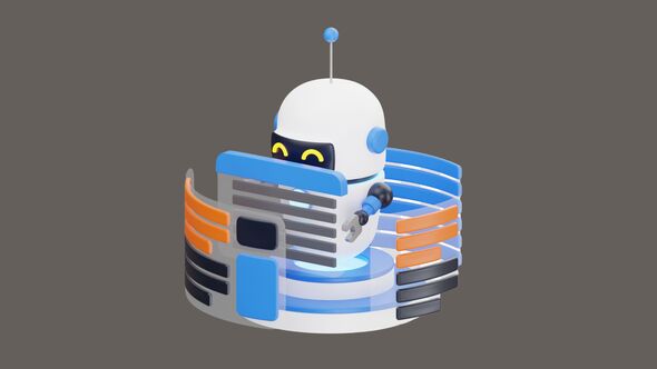 3D Animation of AI Robots in Training & Learning alt
