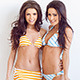 Couple of Beautiful Girls in Bikini Posing - VideoHive Item for Sale