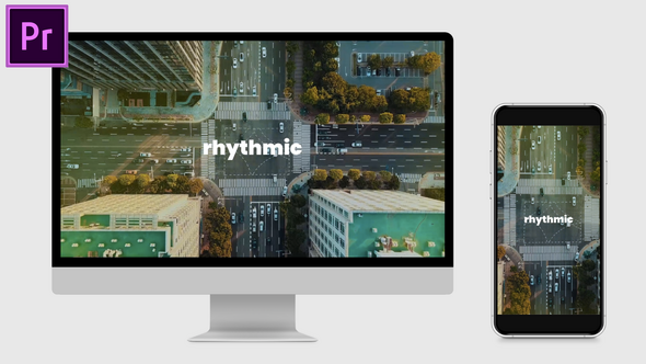 Fast Resizable Rhythmic Opener | Fast Multiscreen Intro MOGRT for Premier Pro Premiere Pro template preview