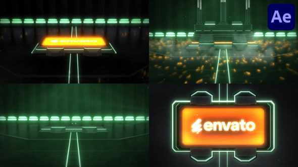 Heavy Logo Reveal for After Effects Logo Stings template preview