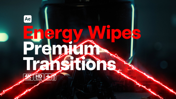 Premium Transitions Energy Wipes Elements template preview
