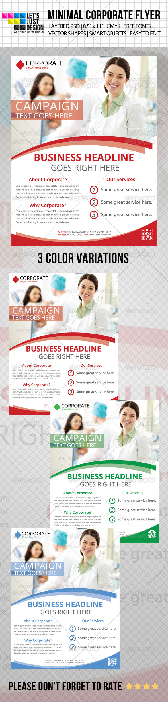 Minimal Corporate Flyer - Corporate Flyers