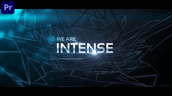 Intense Titles for Premiere Pro Premiere Pro template preview