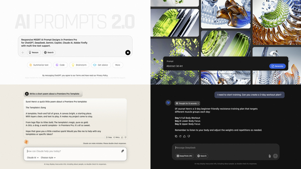 AI Prompts 2.0 for Premiere Pro Premiere Pro template preview