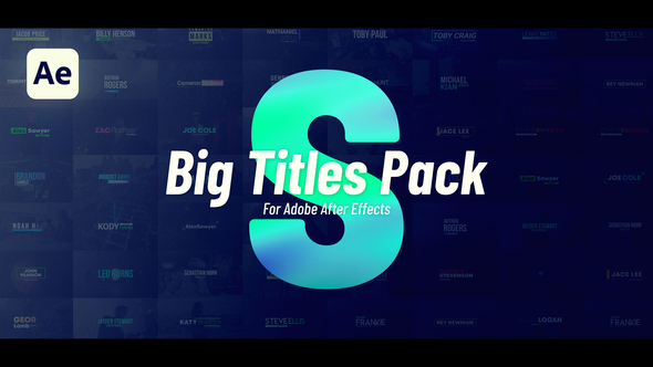 Big Titles Pack Titles template preview