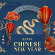 Chinese New Year Snake Background English Title Horizontal - VideoHive Item for Sale