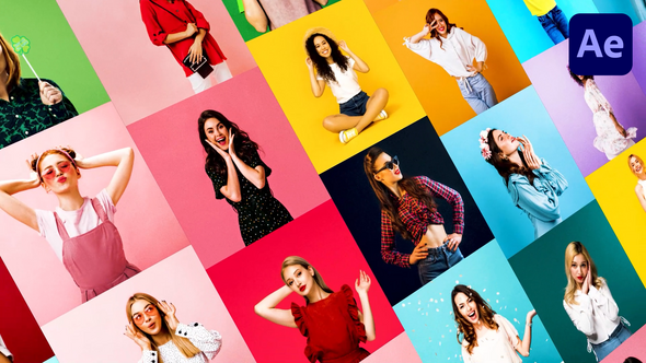 Mosaic Logo Reveal broadcast-packages template preview