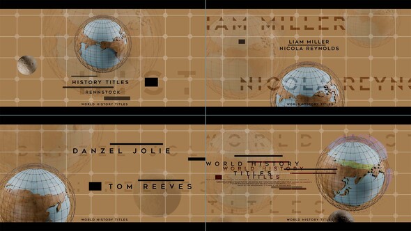 World History Titles Titles template preview