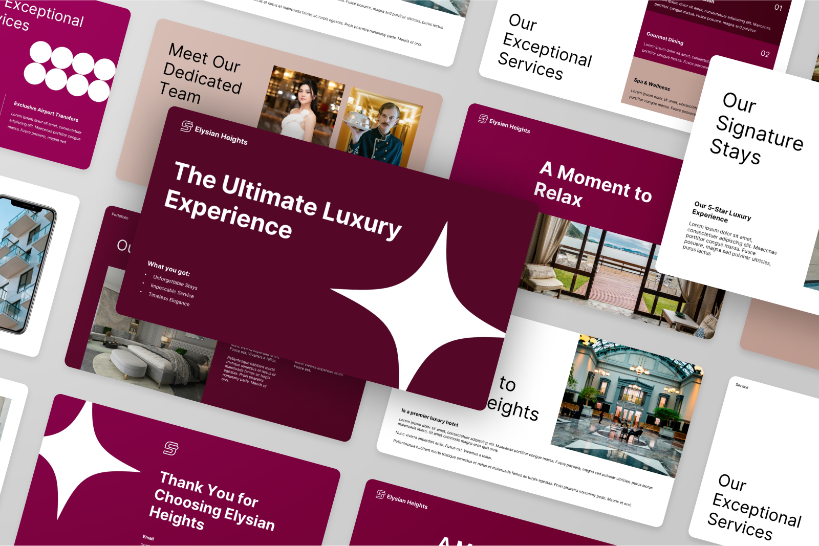 Luxury Hotel PowerPoint Presentation, Presentation Templates | GraphicRiver