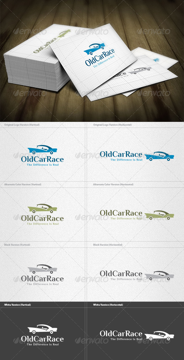 Old Car Race Logo - Objects Logo Templates