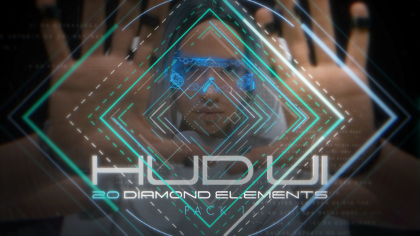 Hud UI Diamond Elements - Pack 1 Elements template preview