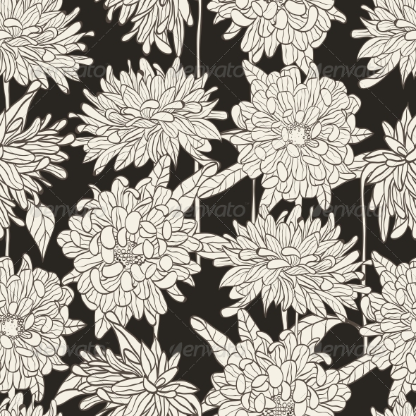 Seamless Floral Pattern - Flowers & Plants Nature