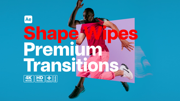 Premium Transitions Shape Wipes Elements template preview