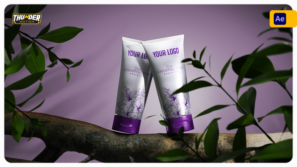 Cosmetic Tube Promo Mockup Product Promo template preview