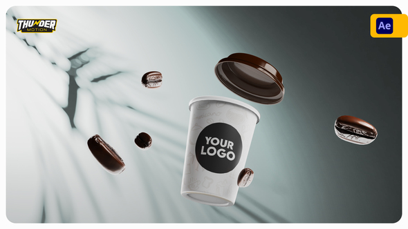 Paper Coffee Cup Promo Mockup Product Promo template preview