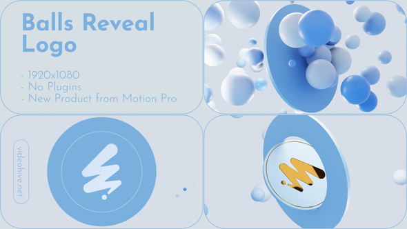 Balls Reveal Logo Logo Stings template preview