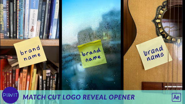 Match Cut Logo Reveal Opener Openers template preview