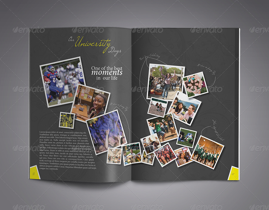 Modern Yearbook Template by zheksha | GraphicRiver