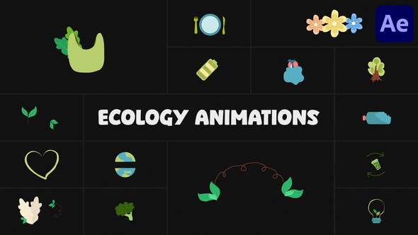 Ecology Animations for After Effects Elements template preview