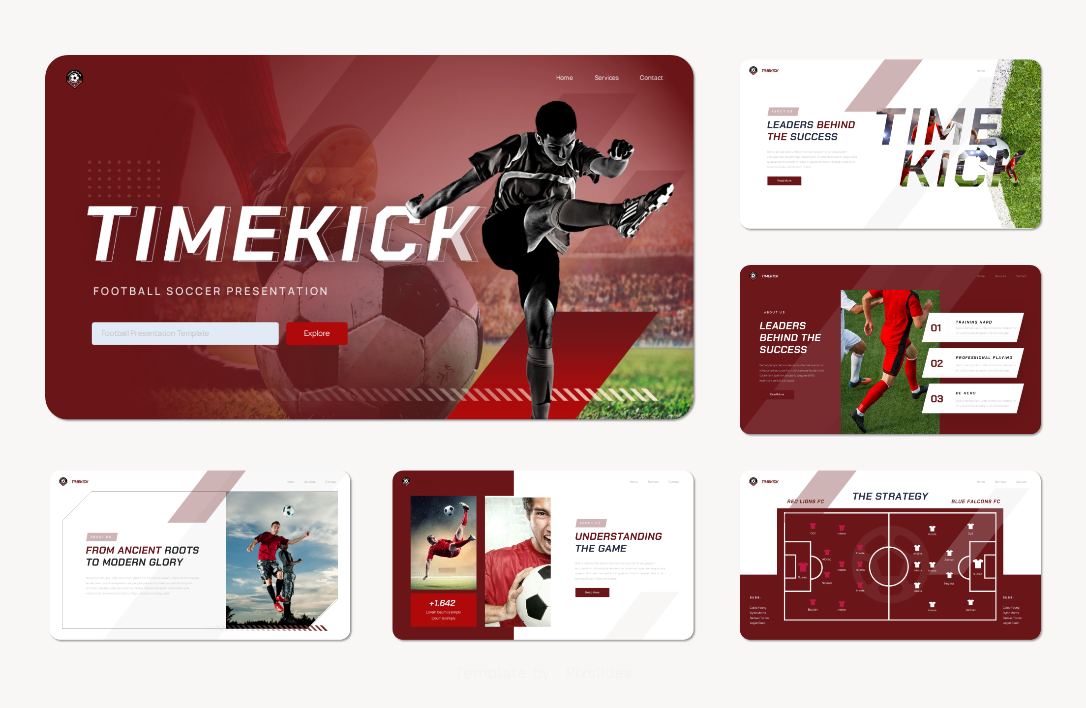 Timekick - Football Soccer Sport Keynote Presentation Template ...