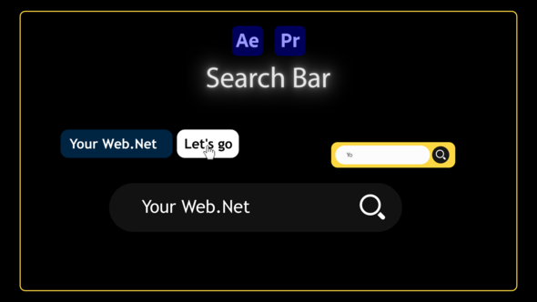Search bar (Ae + Pre) Elements template preview