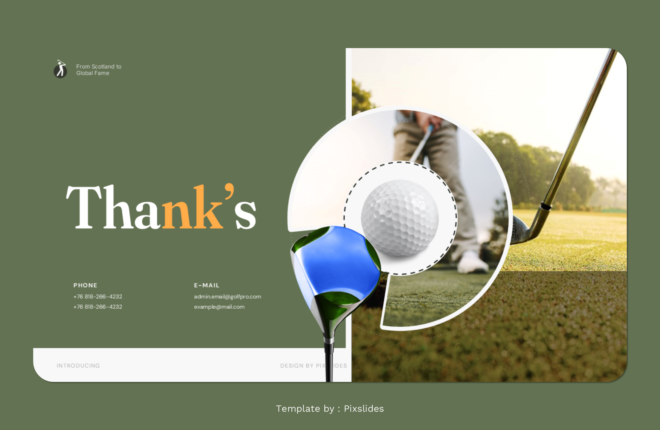 Golfier - Golf Club & Course Keynote Presentation Template ...