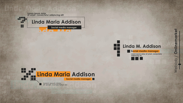 Tech Lower Thirds Titles template preview