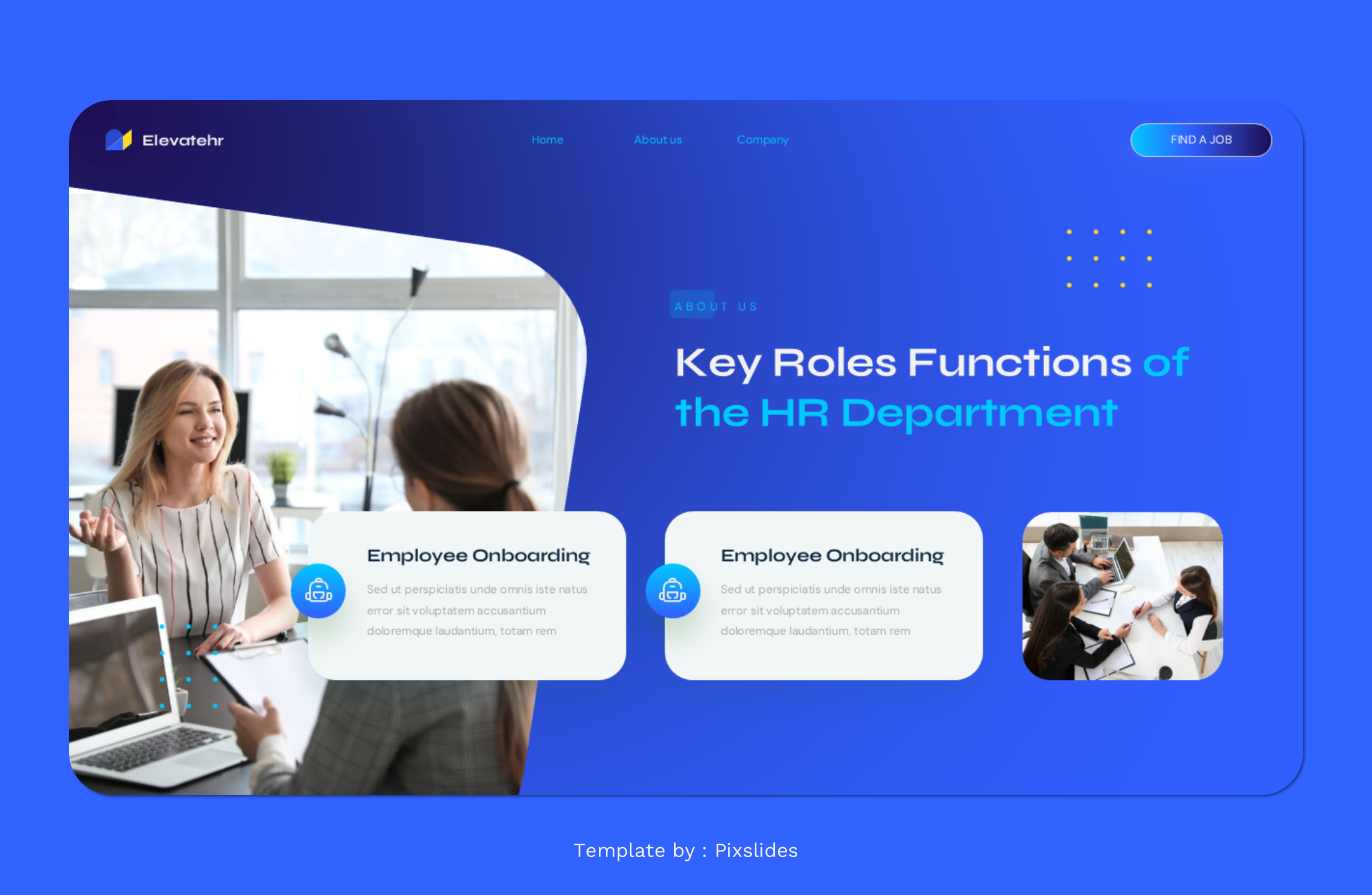 Elevatehr - Human Resources Recruiting PowerPoint Presentation Template ...