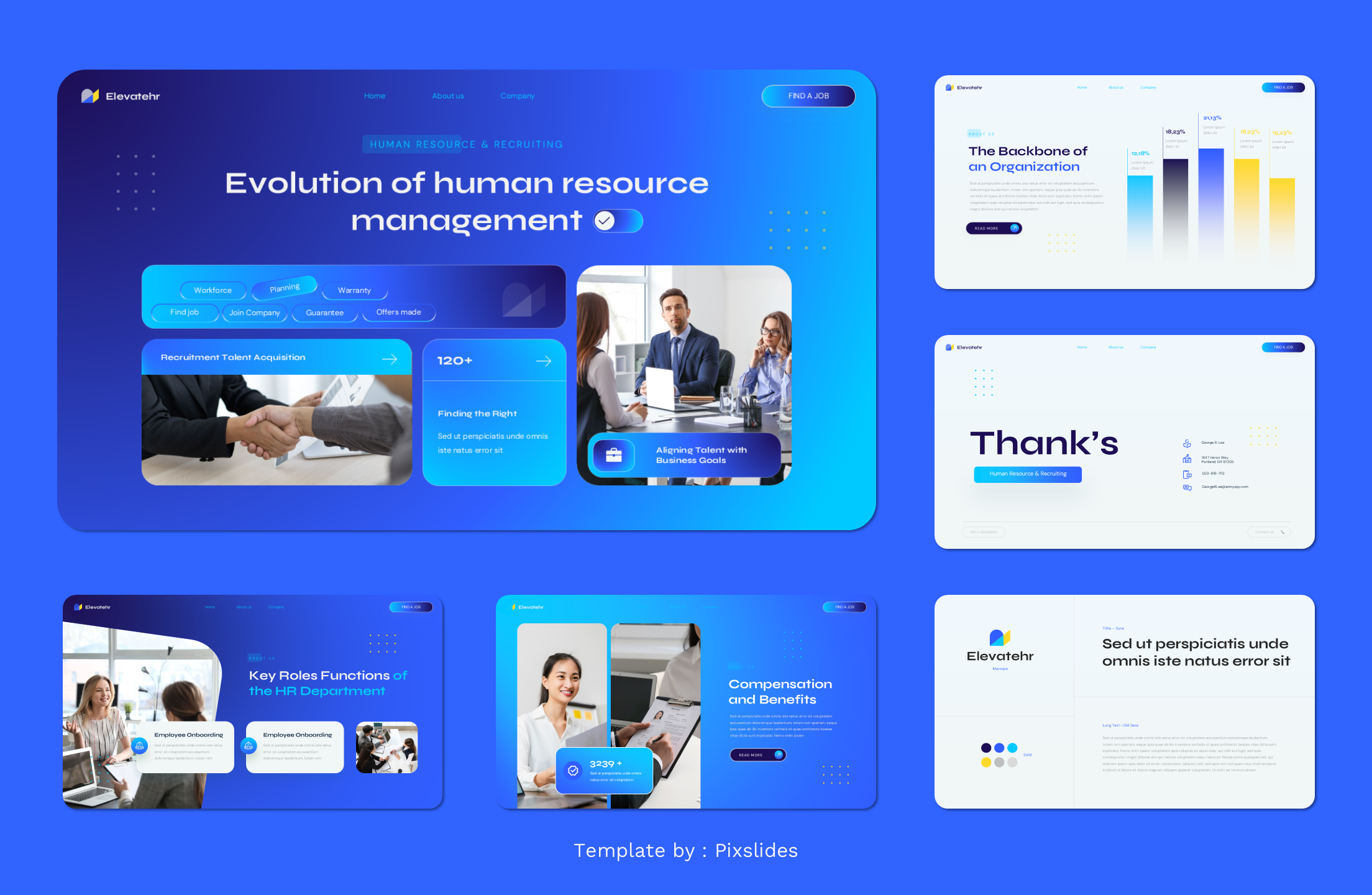 Elevatehr - Human Resources Recruiting Keynote Presentation Template ...